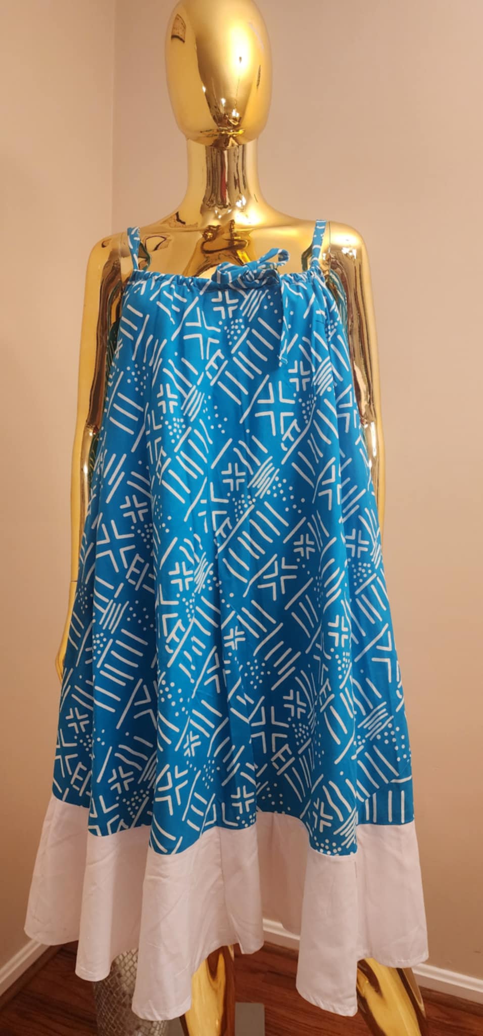 African Print-Short Dress